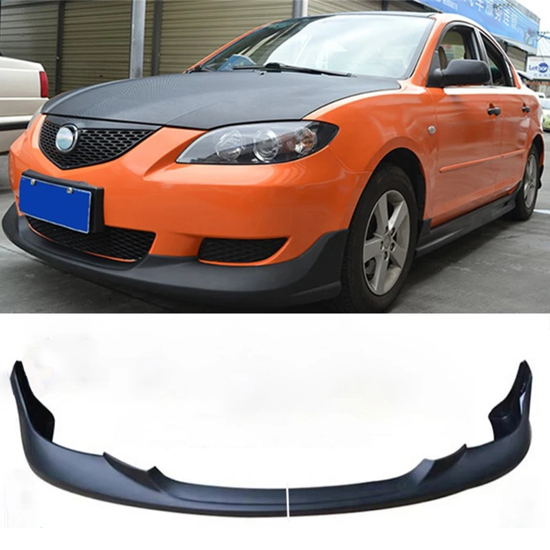 For ABS Front Bumper Lip Diffuser OLD Mazda 3 Anti-Collision Accessories Car Splitter Body Kit M3 Refit 2006 -2009 Year