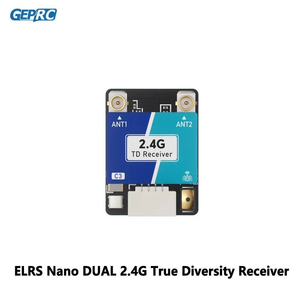 GEPRC ELRS Nano DUAL 2.4G True Diversity Receiver Built-in WiFi ESP32-C3 DIY FPV Quadcopter Longrange Drone Parts