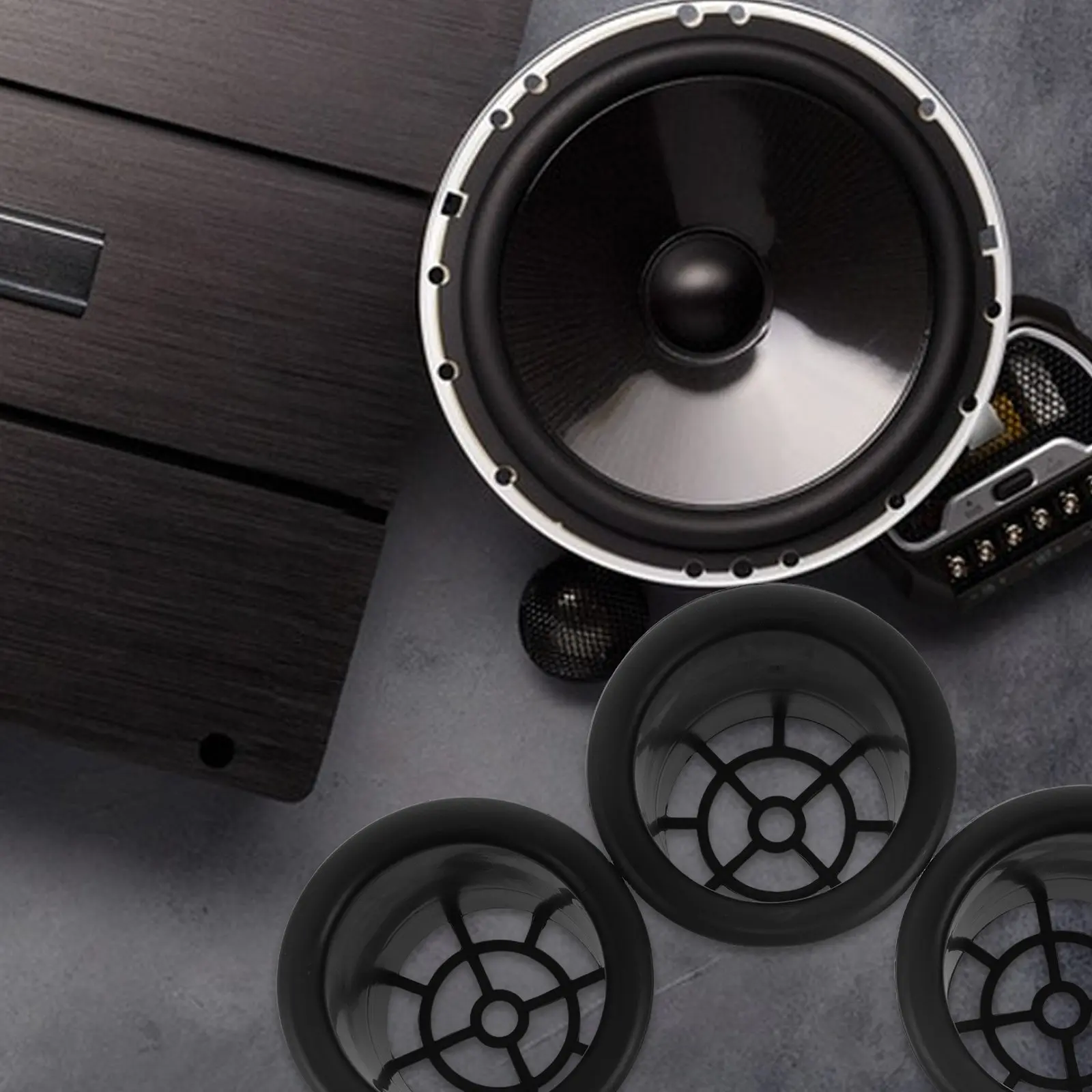 5Pcs 58Mm Plastic Flared Port Tube Round Speaker Cabinet Vent for Low Frequency Enhancement Subwoofer Enclosure Tuning Pa Dj