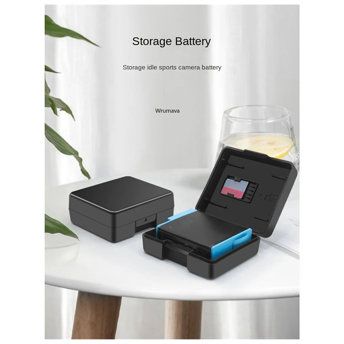 Y14ABattery Protective Storage Box Case with TF Card Holder for GoPro Hero 11 10 9 8 7 6 5