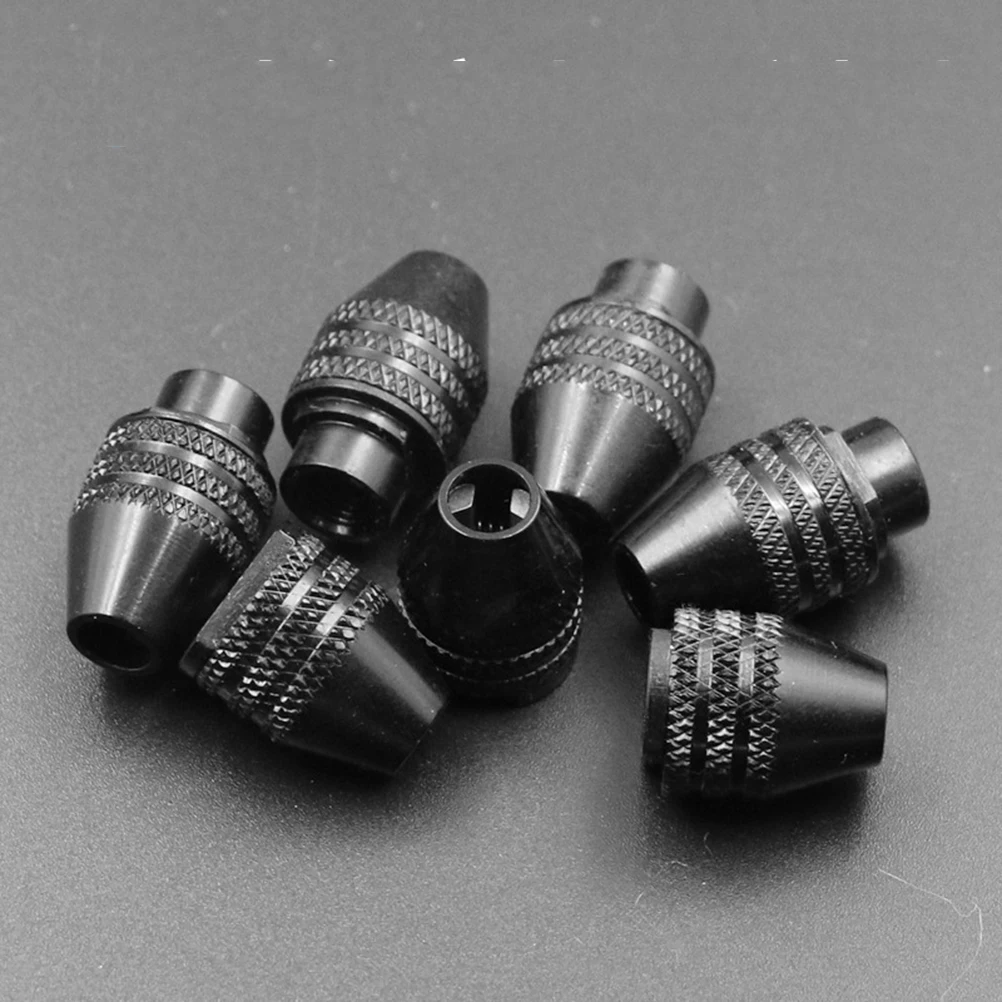 

Keyless Black Mini Alloy 3-Jaw Drill Chuck Drilling Adapter Converter Adaptor to Hold 0.3-3.2mm Drill Bits Converter Tool Po
