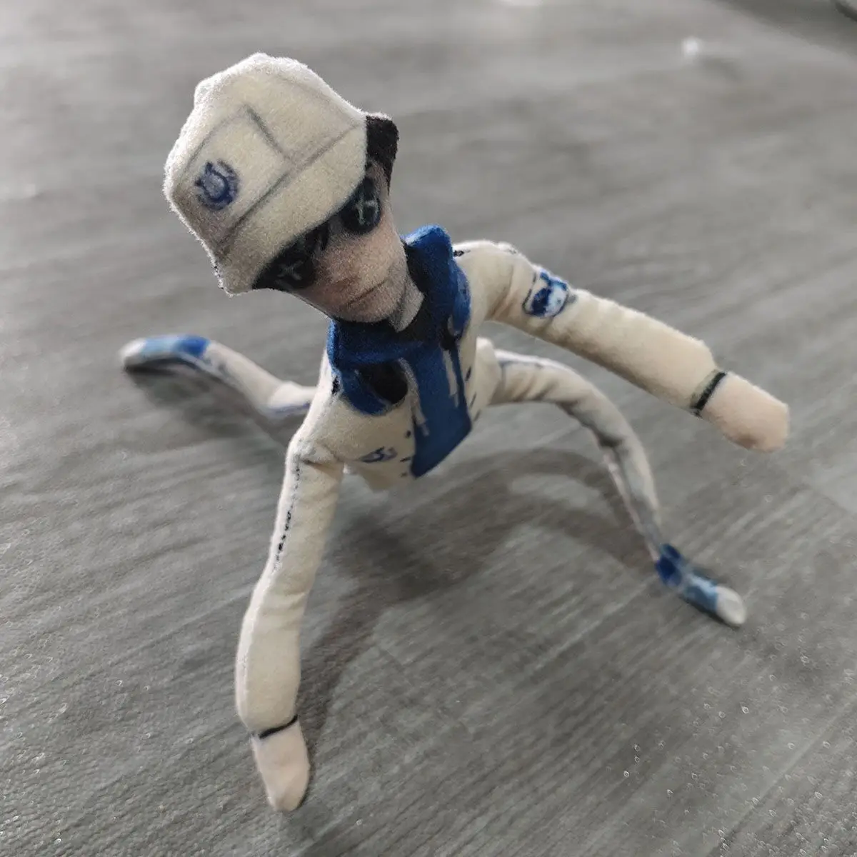 Muñeco de peluche suave mercenario: Identity V Joseph & Ripper - Figura de acción de esqueleto de alambre poseable, accesorio de cosplay