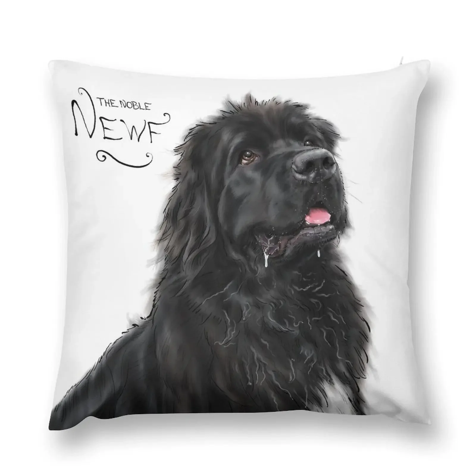 The Noble Newfoundland Dog Throw Pillow Pillowcases For Pillows Throw Pillow luxury sofa pillows pillow