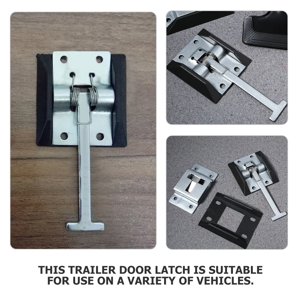 4 مجموعات البضائع مقطورة مزلاج الباب الثقيلة المعادن Rv مزلاج الباب حامل إغلاق آمن لمجموعة أدوات مقطورة معدات التخييم