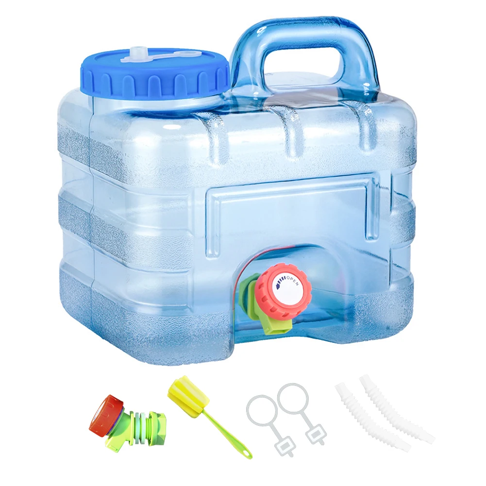 Portable 7.5/10/15L Water Container with Faucet Self-Driving Tour Leakproof Camping Water Bucket Tank for Picnic Hiking ﻿ image 3