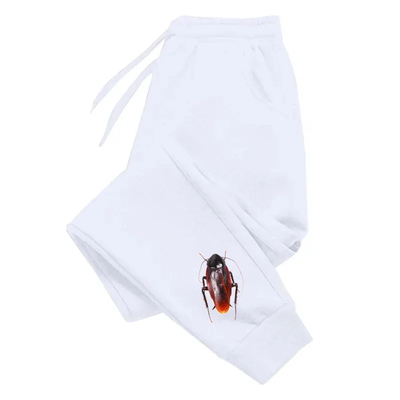 

2025 New Arrival Men's Funny Trousers High Quality Real Cockroach Print Sweatpants Mischief Pattern Pants Casual Sports Joggers