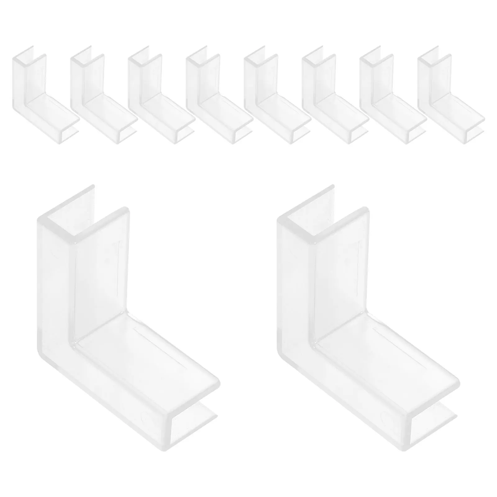 

10pcs Fish Clips Glass Clamps Connectors Plastic Brackets for Plastic Clamps For Glass Aquarium Shelves Display Cabinets