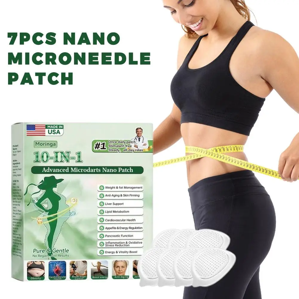Ultra-Thin Berberine NAD+ Nano Microneedle Shaping Patch Moringa Gentle fat management Natural Body Shaping Lasting Firming Skin