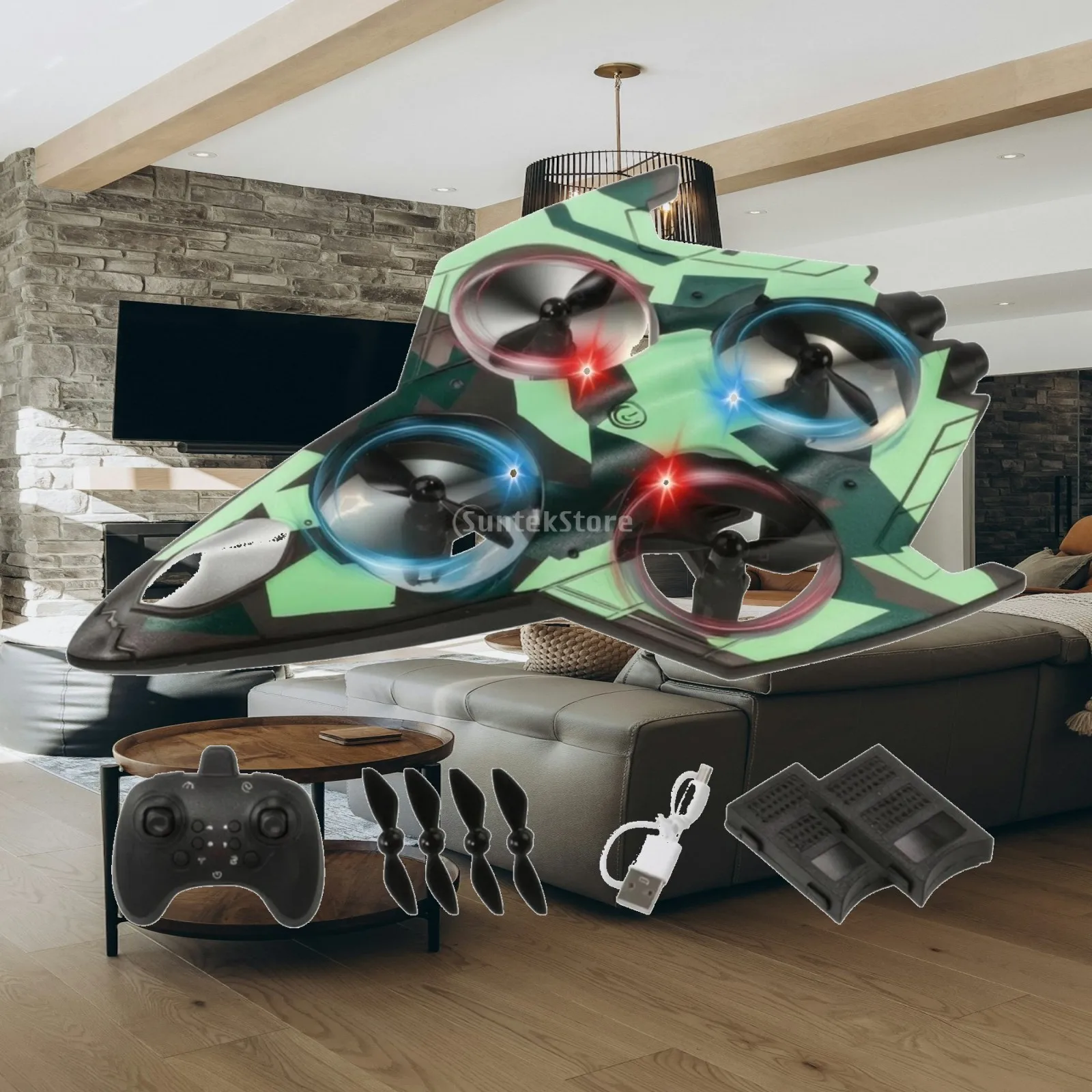 Rc Fighter Jet Lightweight Wireless Control Drone Drone with Wireless Controller Compact Fighter Jet Toy Easy to Fly