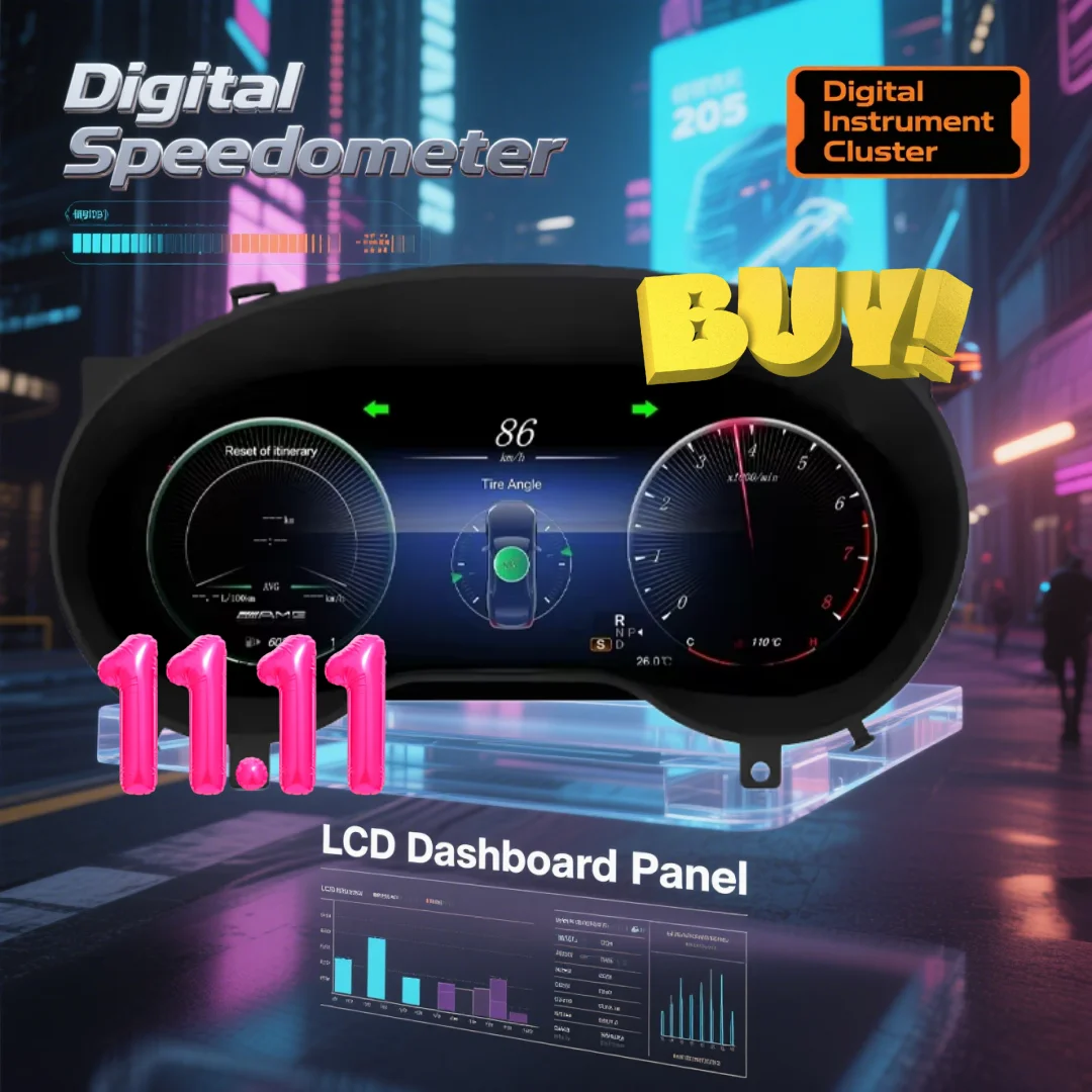 Digital Cluster Instrument CockPit For Benzs A/CLA/C/E Class W205 GLC X205 w204 w212 W176 2011-2018 LCD Car Speedmeter Dashboard