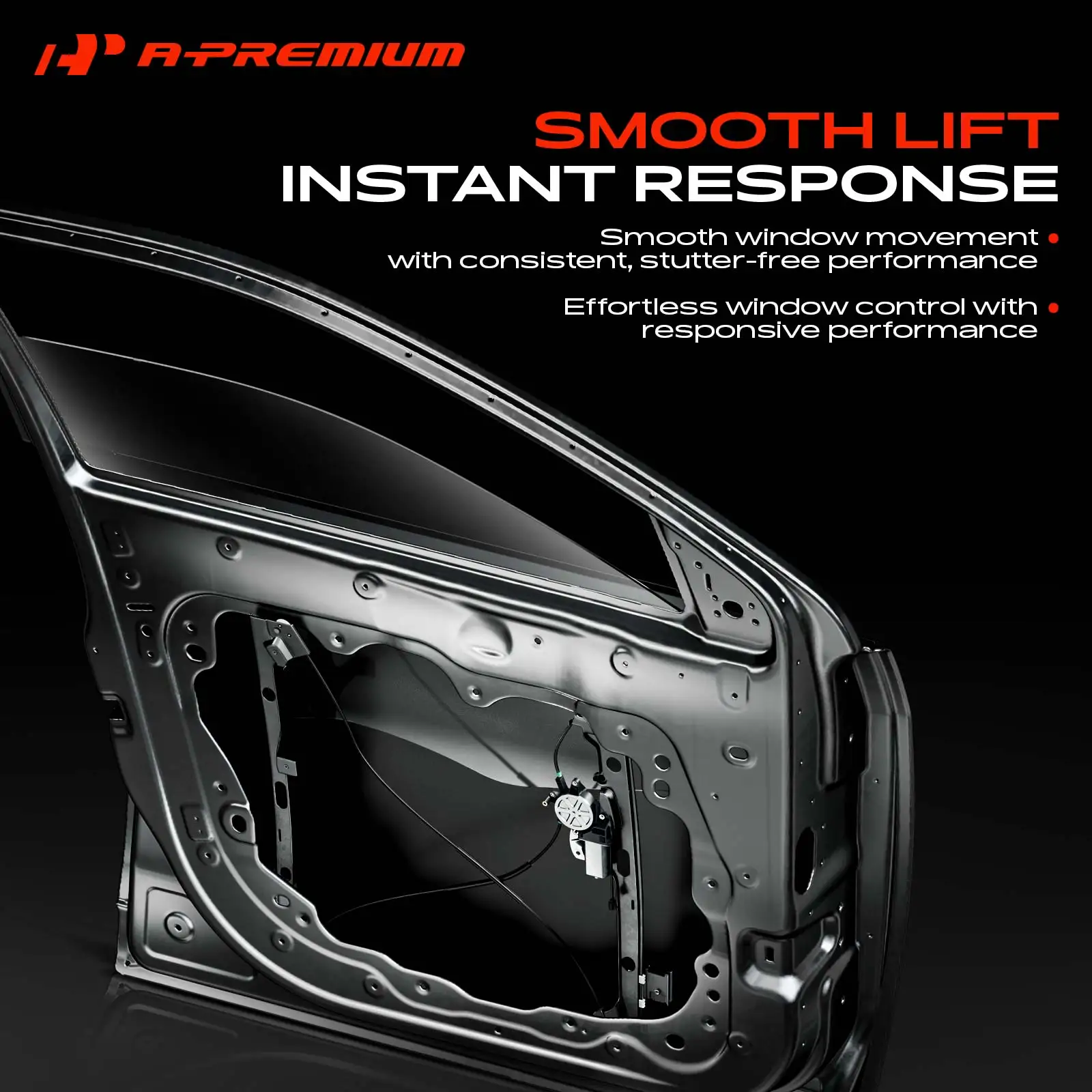 A-Premium Front Left Driver Side Window Lift Motor with Anti-Clip for Nissan Quest 2004-2009