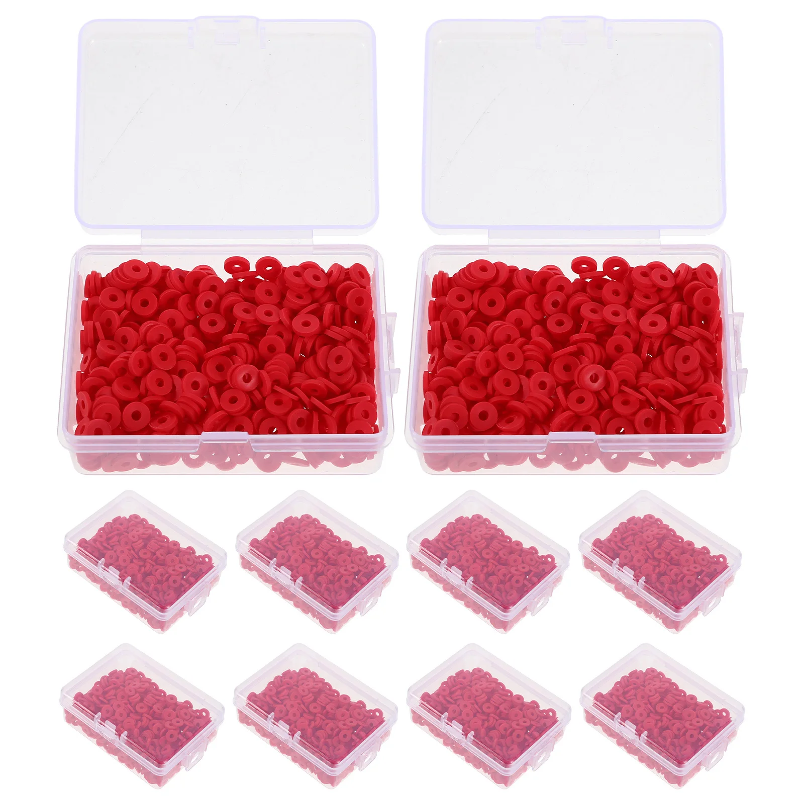 

Box Flat Polymer Clay Beads Bracelet Making Kit Jewelry Making Beads DIY Accessories Vibrant Style Handmade Clay Slices