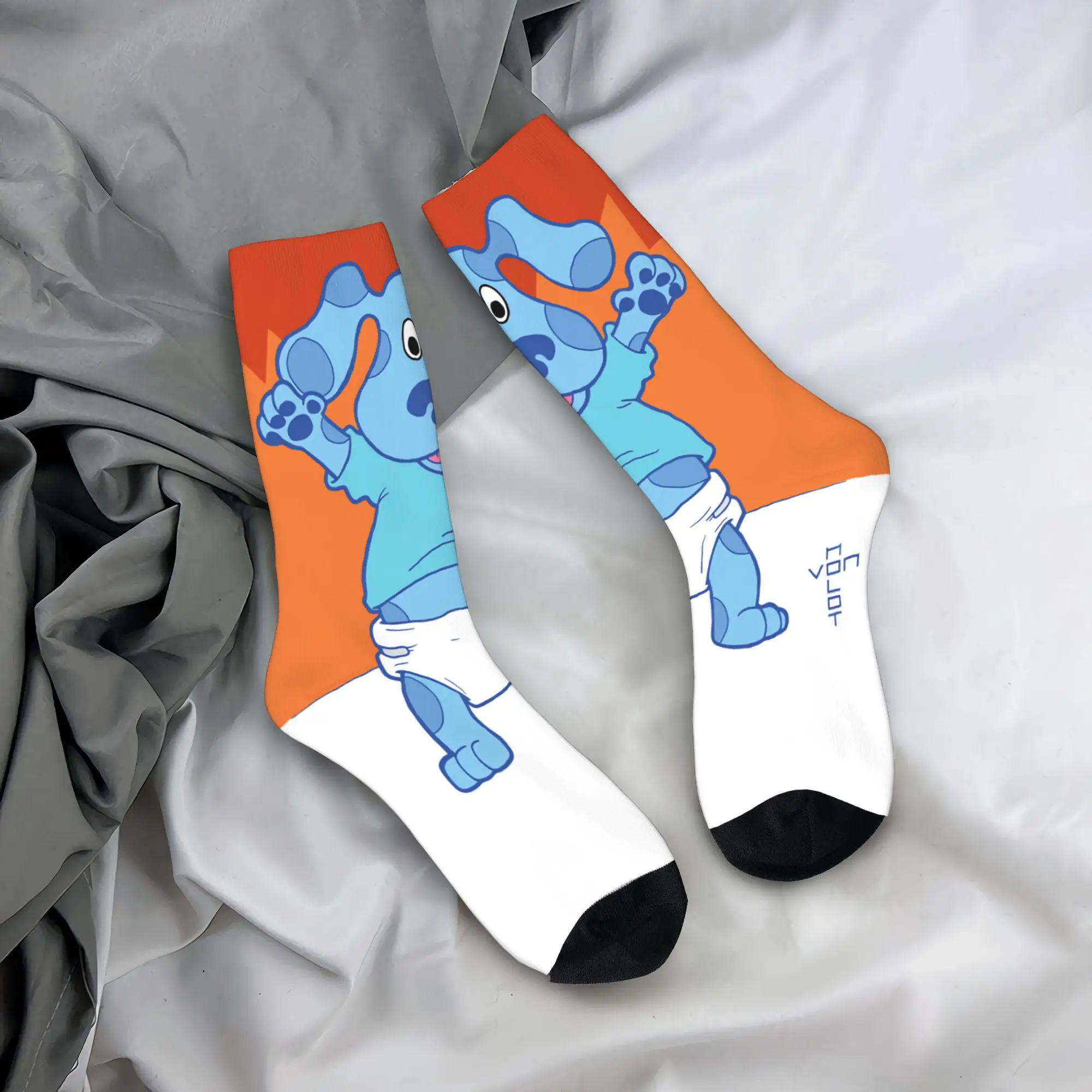 

Men Socks Blue's Clues Collage Cartoon Stockings Winter Funny Medium Soft Socks Graphic Outdoor Anti Sweat Socks