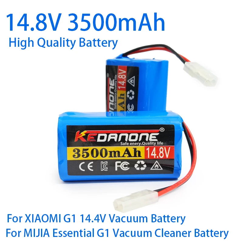 New H18650CH-4S1P 14.4V 3500mAh Li-ion Battery Pack,For XIAOMI MIJIA Mi Robot Vacuum-Mop Essential G1 MJSTG1，SKV4136GL  R30 R35