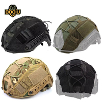 BOOIU Tactical Helmet Cover Cloth for Airsoft Fast Helmet with Velcro Hunting CS Camo Military Helmet Cloth-Without Helmet
