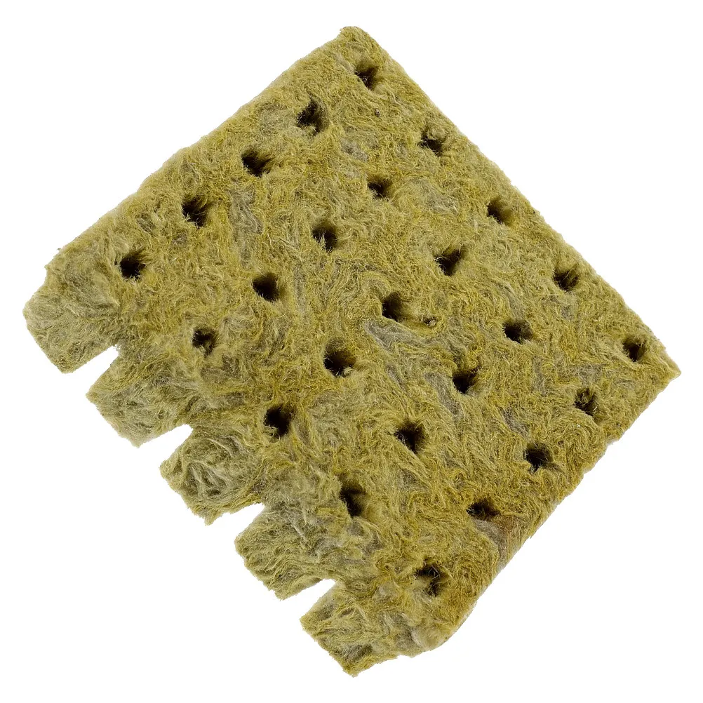 

100Pcs Rock-Wool Starter Plugs Soilless Hydroponic for Seedlings Nursery Transplanting Gardening