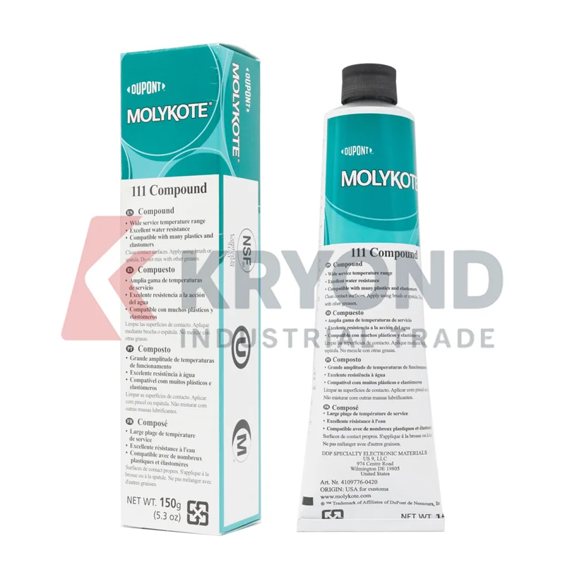 MOLYKOTE 111 Compound 55 Silicone Grease Waterproof High Temperature Dielectric Valve Vacuum O-Ring Mechanical Assembly 150g
