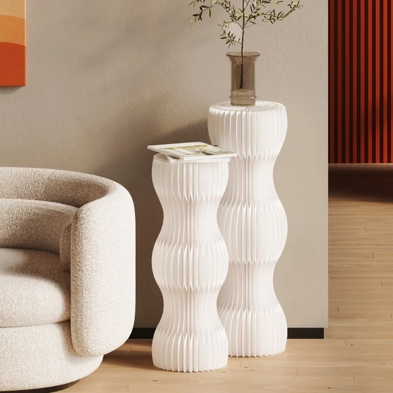 display stand cylindrical commercial store window shelf floor-to-ceiling storage
