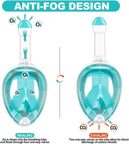 10 best sales पूरे चेहरे वाला स्नॉर्कलिंग मास्क - №3