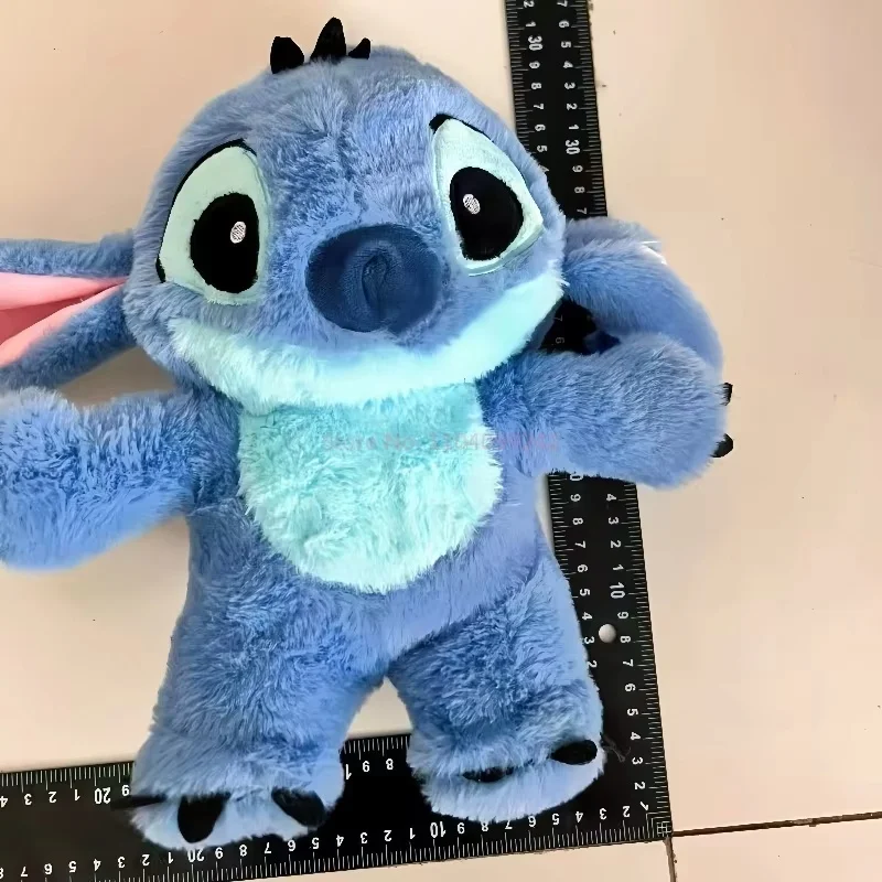 น่ารัก Disney Stitch Baby Breathing Bear Plush Soothing Otter Soothing Music Sleeping Companion เสียงและแสงตุ๊กตาของเล่นเด็กของขวัญ