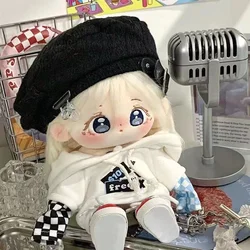 20cm Change Clothes Plush Toy Cute Sweet Girl Birthday Kawaii Sweet Girl White Fried Hair Plush Stuffed Doll Body Gift Dolls