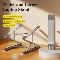 Oatsbasf Aluminum Alloy Foldable Laptop Stand 7+8 Gear Adjustable Portable Stable Tablet Riser Holder Notebook Computer Support