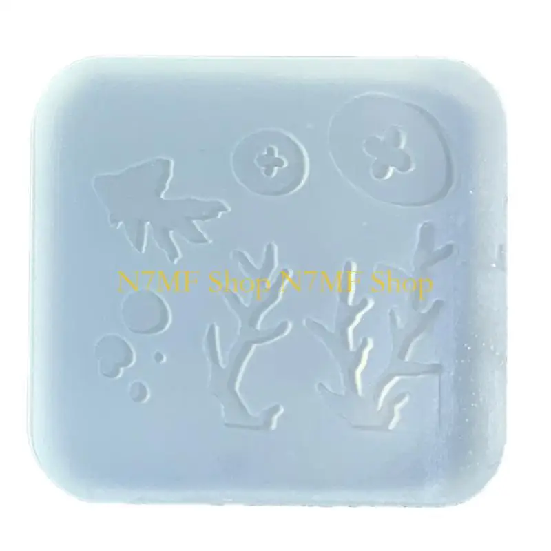 

N7MF силиконовая форма для ювелирных изделий ручной работы в форме рыбы/коралла, формы для эпоксидной смолы, форма для «сделай