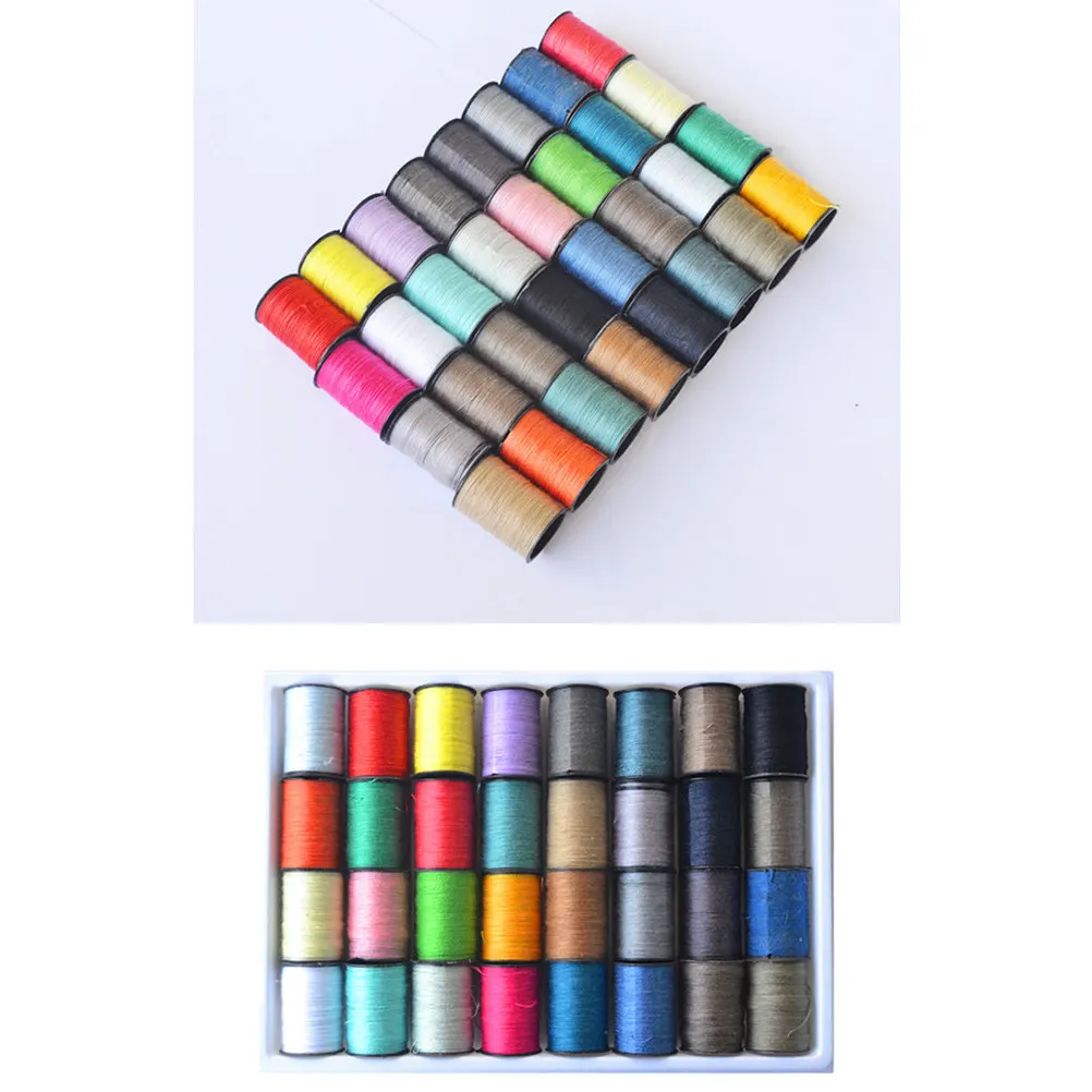 

60Pcs High Strength Polyester Thread Set Vibrant Color Variety for Sewing Embroidery Crafting Quilting Garment Repair All Fabric