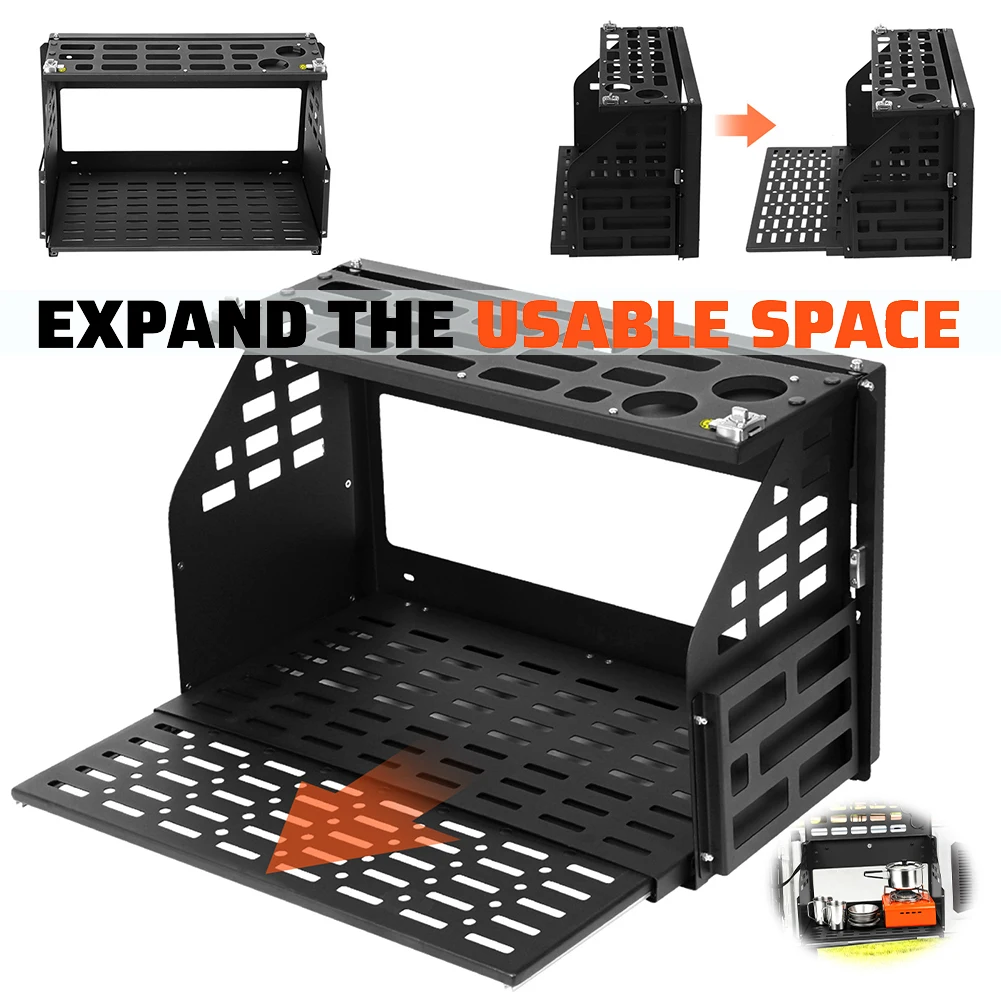 

Для Ford Bronco 2/4-дверная авто стойка для кемпинга и пикника, складная панель для путешествий на открытом воздухе, задняя дверь, стол для задней двери, модифицированные аксессуары для автомобиля