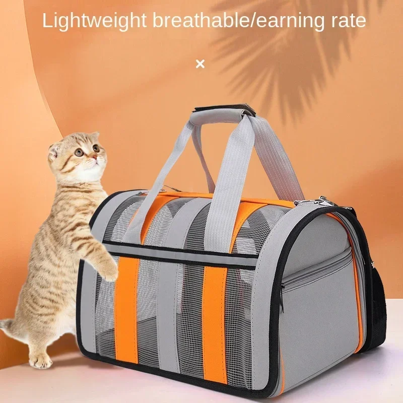 Carrier Cat Breathable Portable Shoulder Kitten Dogs Single Pet Bag Summer Travel Puppy Carrying Supplie Handbag Outing