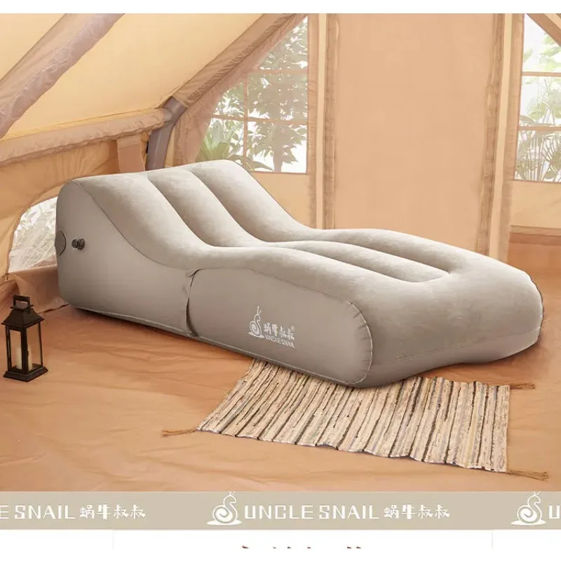 

Inflatable Recliner Outdoor Camping Tent Adult Sleeping Mat Snail Uncle Lunch Break Bed Lazy Automatic Inflatable Bed Portable