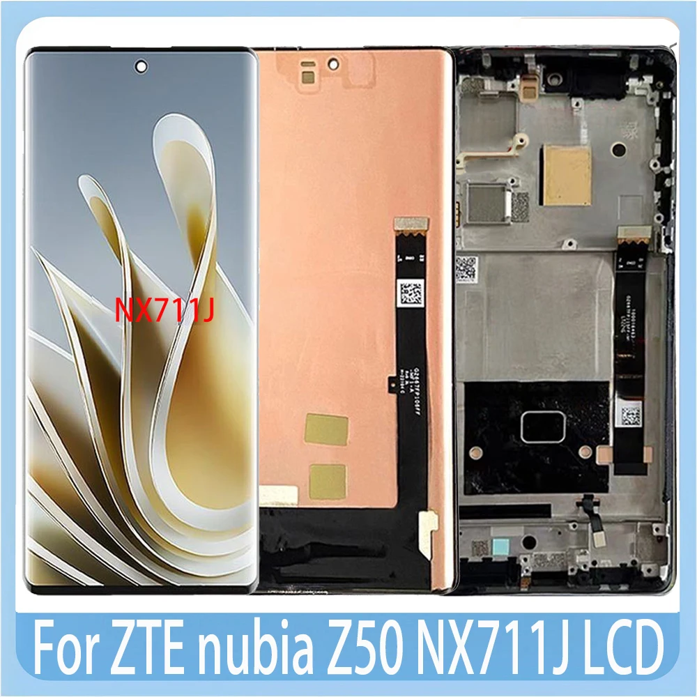 6.67'' Original AMOLED For ZTE nubia Z50 NX711J  LCD Display With Frame Digitizer Assembly For Zte nubiaZ50 NX711J  Lcd Screen