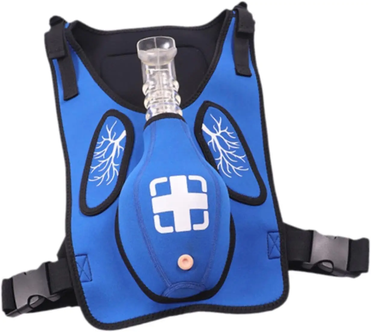 Heimlich Maneuver Teaching Training Vest CPR Savers Act Fast Rescue Choking Vest Trainer Model with with Tracheal Blockage