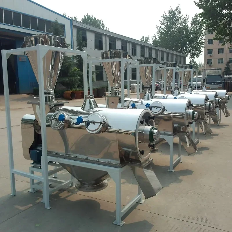 Customized Airflow Rotary Vibrating Sieve Separator Machine Vibration Sifter For Corn Starch Wheat Flour