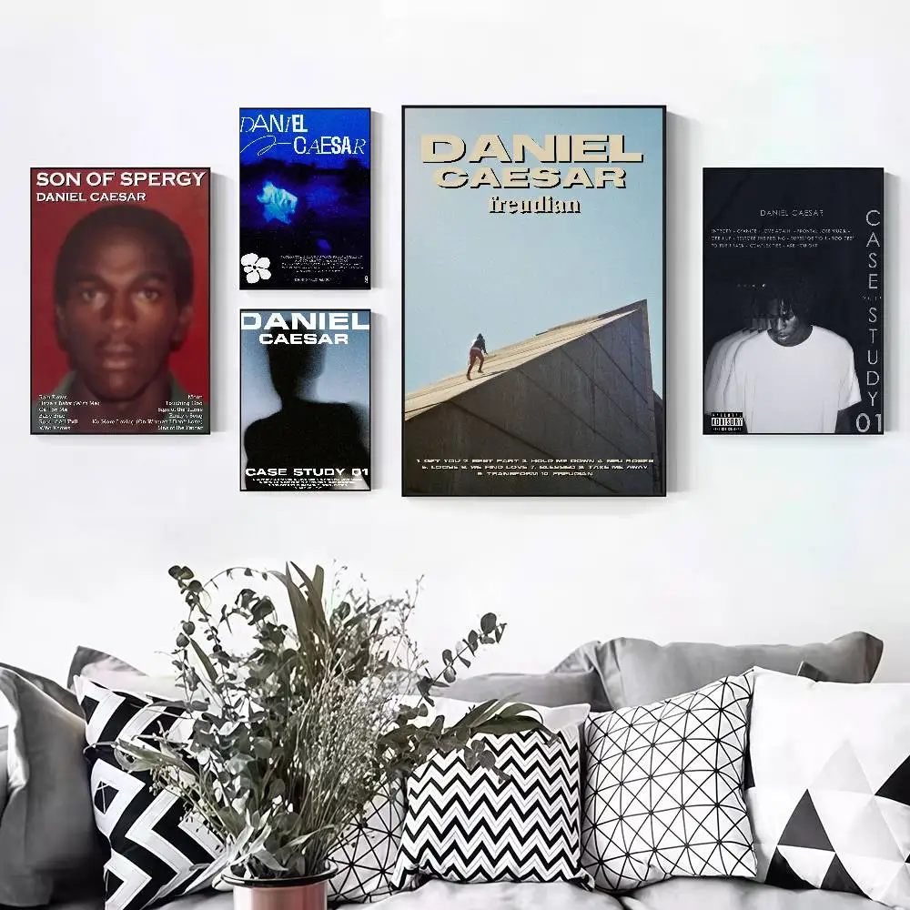 D-Daniel Caesar Son Of Spergy Peelable Self-adhesive Poster Stickers Are Suitable For Frameless Wall Decoration In A Room