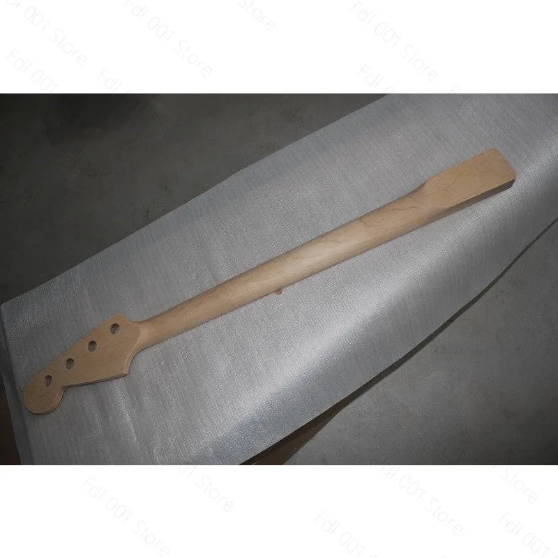 4 String Electric Bass Guitar Neck Unfinished DIY Blank Maple Fretboard Custom Paint Pattern Instrument Accessory