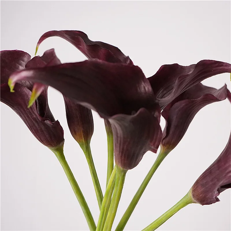 5 Stück Latex-Kallien, künstliche Blumen mit echtem Touch, Hochzeitsdekoration, Brautstrauß, Party-Tisch-Blumenarrangement, Heimdekorationen – Detail 19
