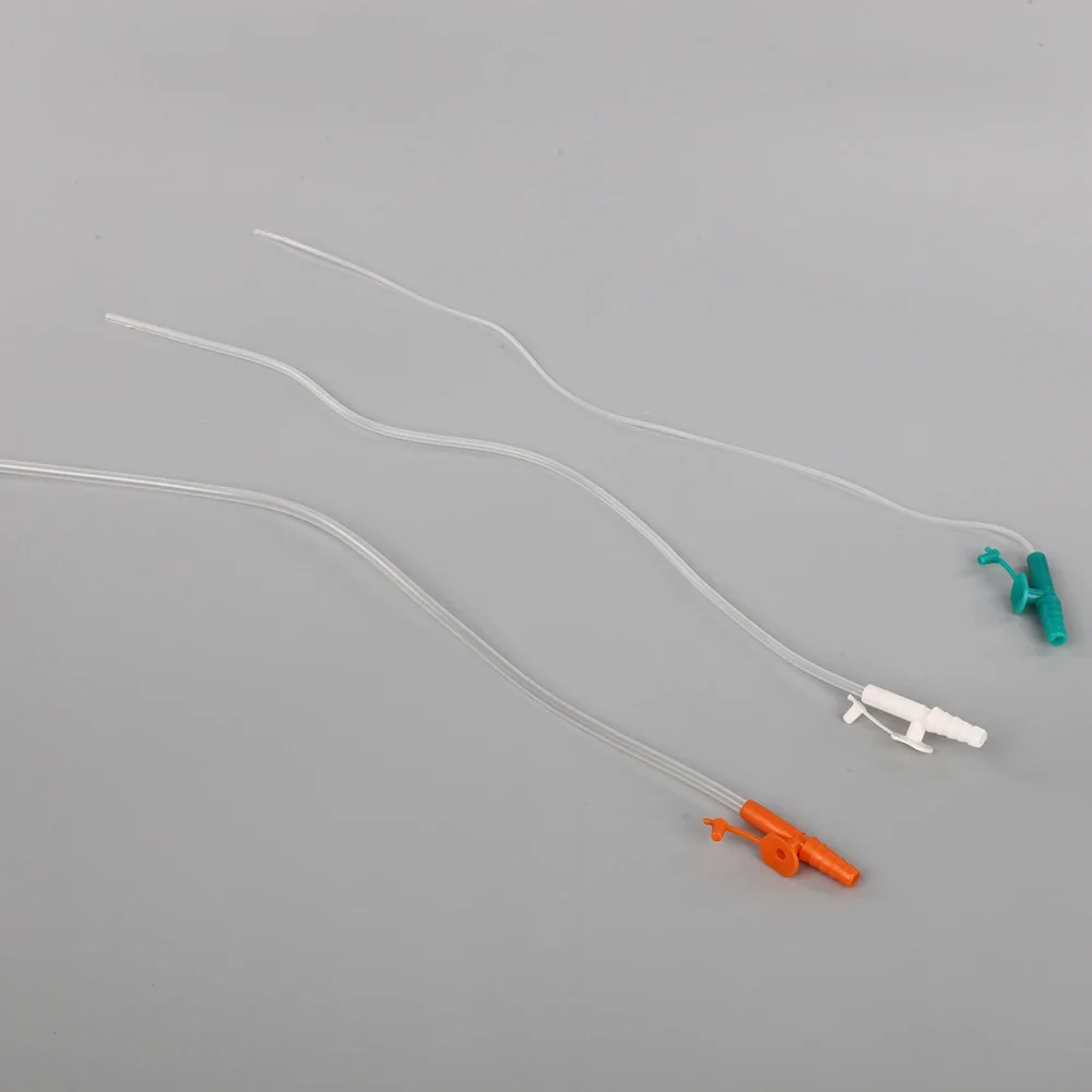 Medical Disposable Sterile Infant Pvc 6FR-18FR Closed Suction Catheters With Finger Type Control Connector