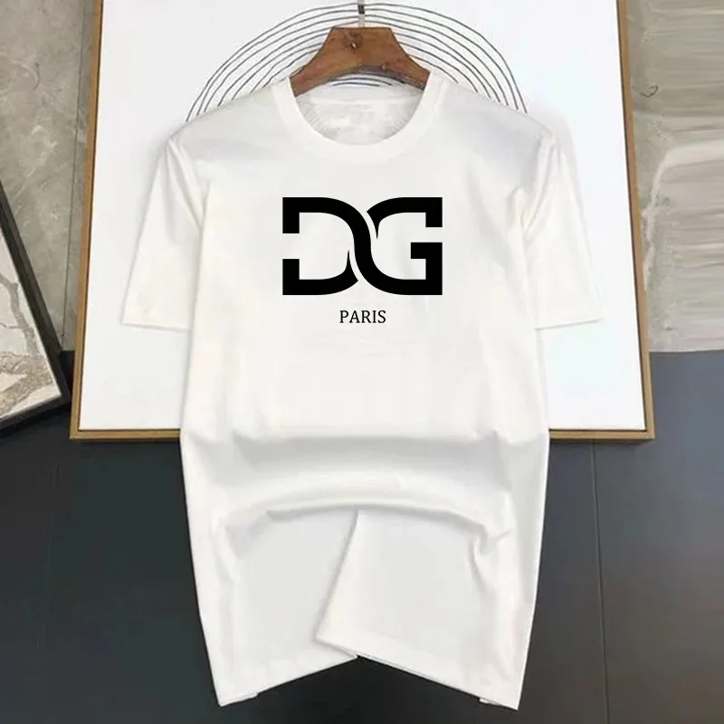 2024 Summer New Letter D Printing Parent Child T-shirt Korean Fashion T-shirt Casual Clothing Harajuku Short Sleeved Top T-shirt