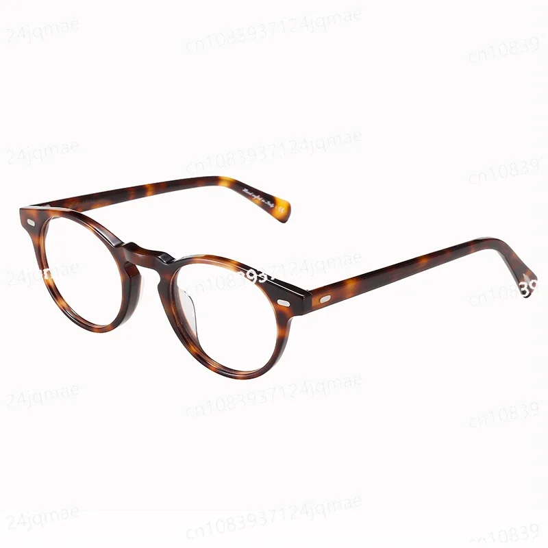 Retro Eyeglass Frame Frame, Female Decoration, Transparent Circular Tortoiseshell Color Eyeglass Frames