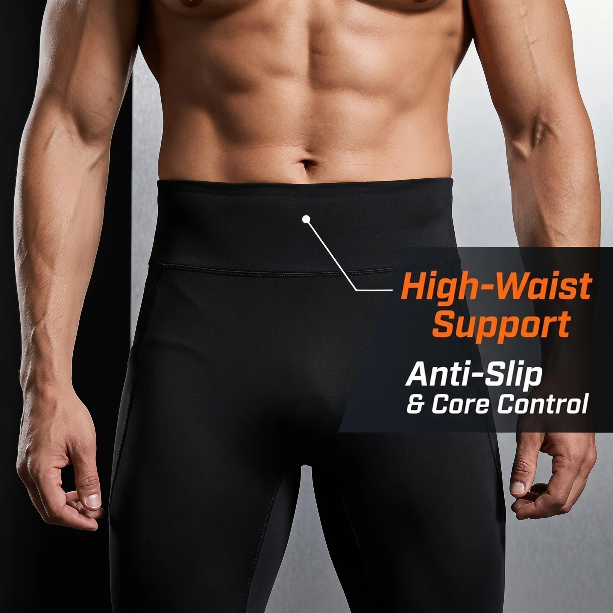 3Pack Men High Waist Compression Pants With Pockets Quick Dry Tights Autumn Winter Gym Fitness Running Sport Base Layer Leggings