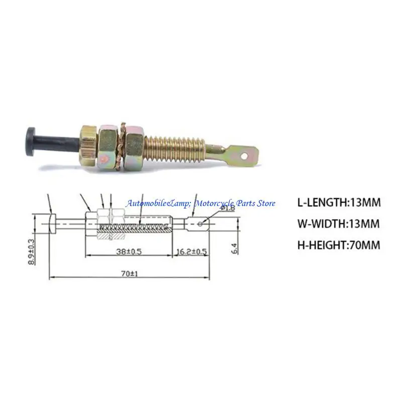 H7BD 2/4PCS Universal Car Wall Door Trunk Light Hood Jamb Pin Switch Bonetsensor