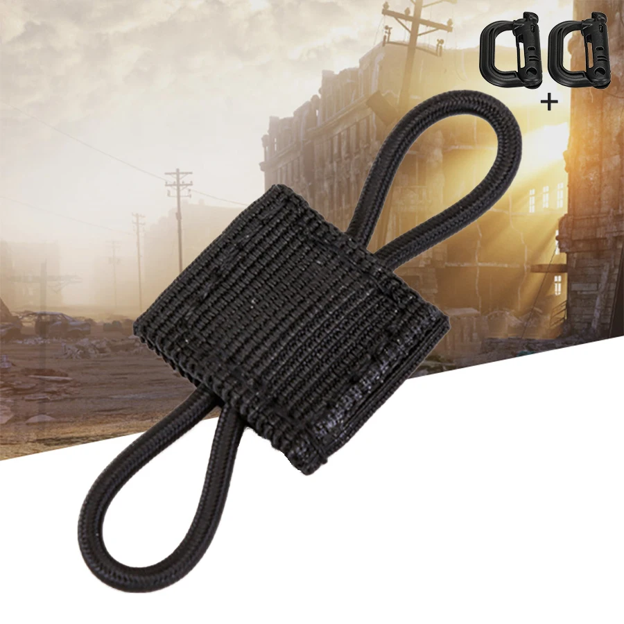 High Elasticity Portable Fixing Loop, Outdoor Gear Storage Buckle, Stable Strap for Small Items, Multi-color Options