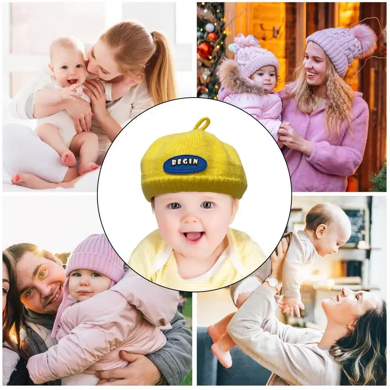 Peuter Winter Hoed Winter Warm Pasgeboren Hoed Kids Baby Hoed Zachte Warme Cable Knit Beanie Voor Peuter Girl Fall Winter caps