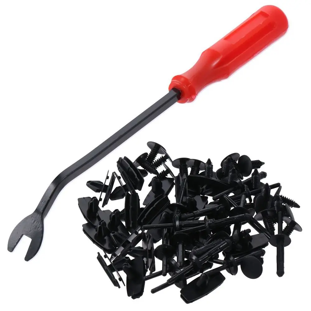 60Pcs Black Clip Car Accessories Parts 68039280-AA 6506007AA Clips Nylon 6030441 Rocker Moulding Clips For Car