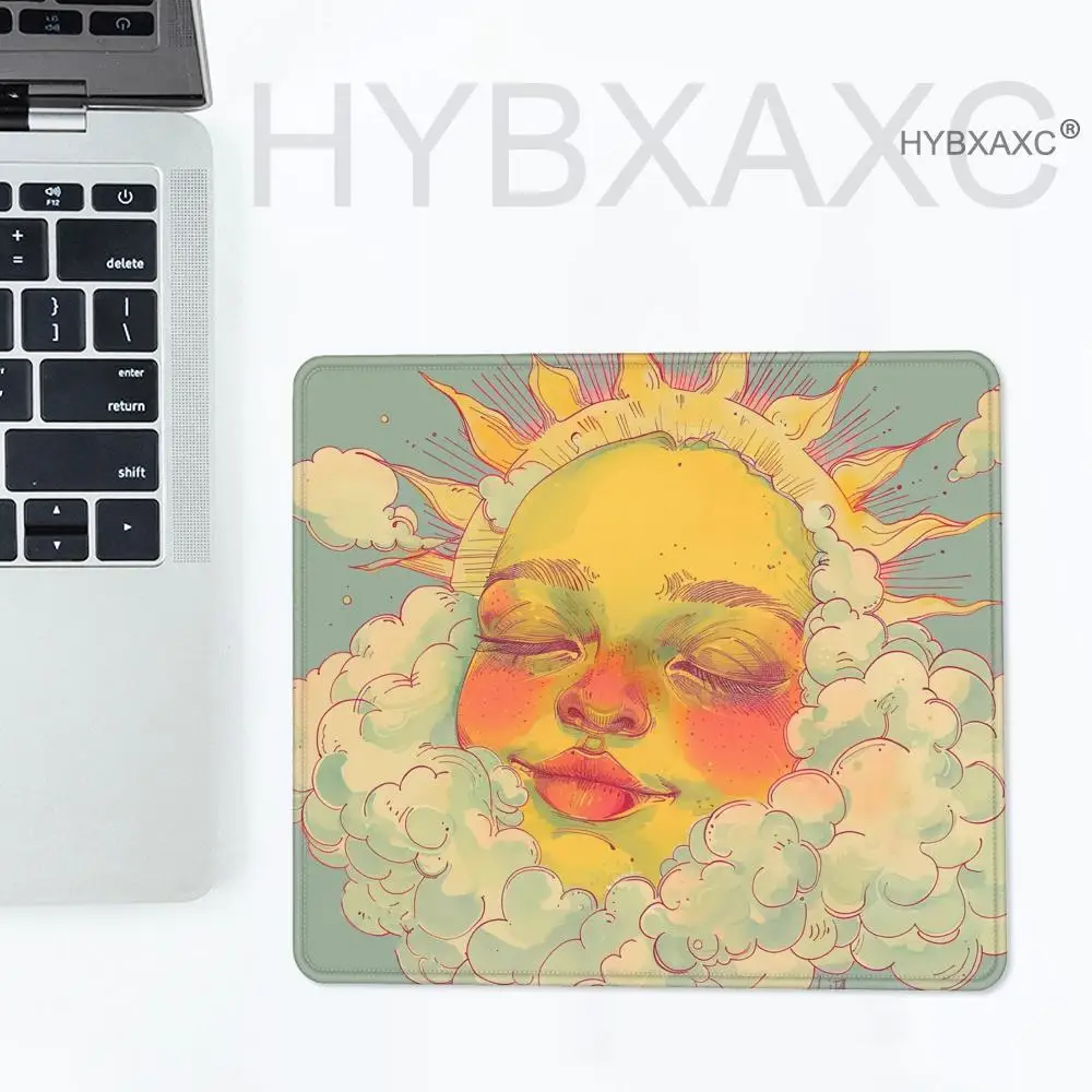 Cirrus Cloud Print Mouse Pad Happiness Sunshine Small Desk Pad Computer Keyboard Wireless Mouse Boy Girl Gift for Play games