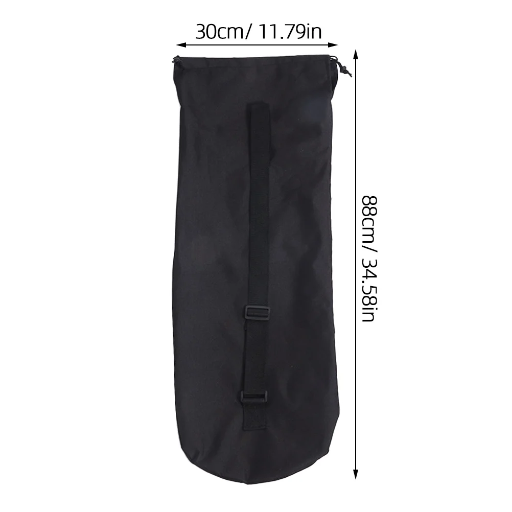 حقيبة ظهر لوح التزلج باللون الأسود مقاومة للماء ومتينة للاستخدام الخارجي وحزام كتف مريح وحقيبة حاوية لوح التزلج برباط #6