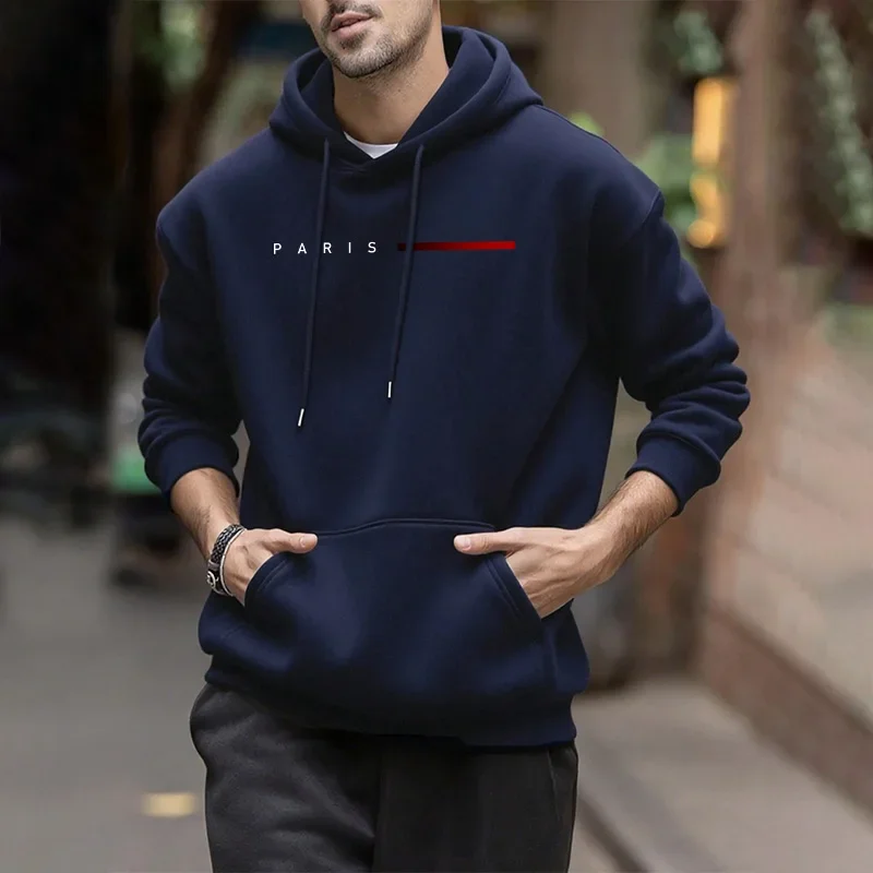 

Осень-зима, повседневная повседневная спортивная одежда, модные толстовки, Лидер продаж, мужской спортивный костюм с капюшоном, мужская качественная простая одежда с принтом