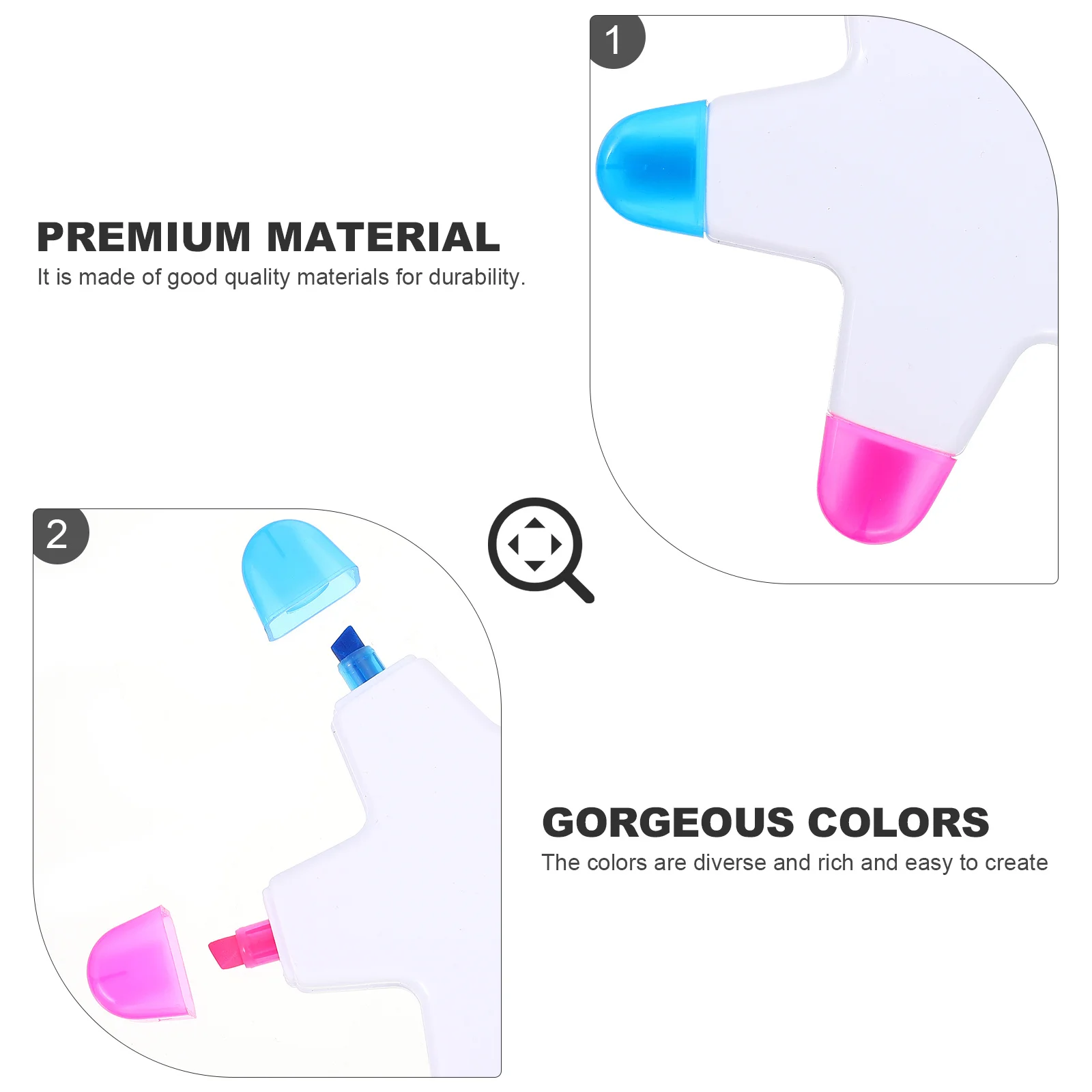 

5pcs Star Shaped Highlighter Pen Five Color Fluorescent Markers For Students Kids Notes Art School Office Stationery Writing