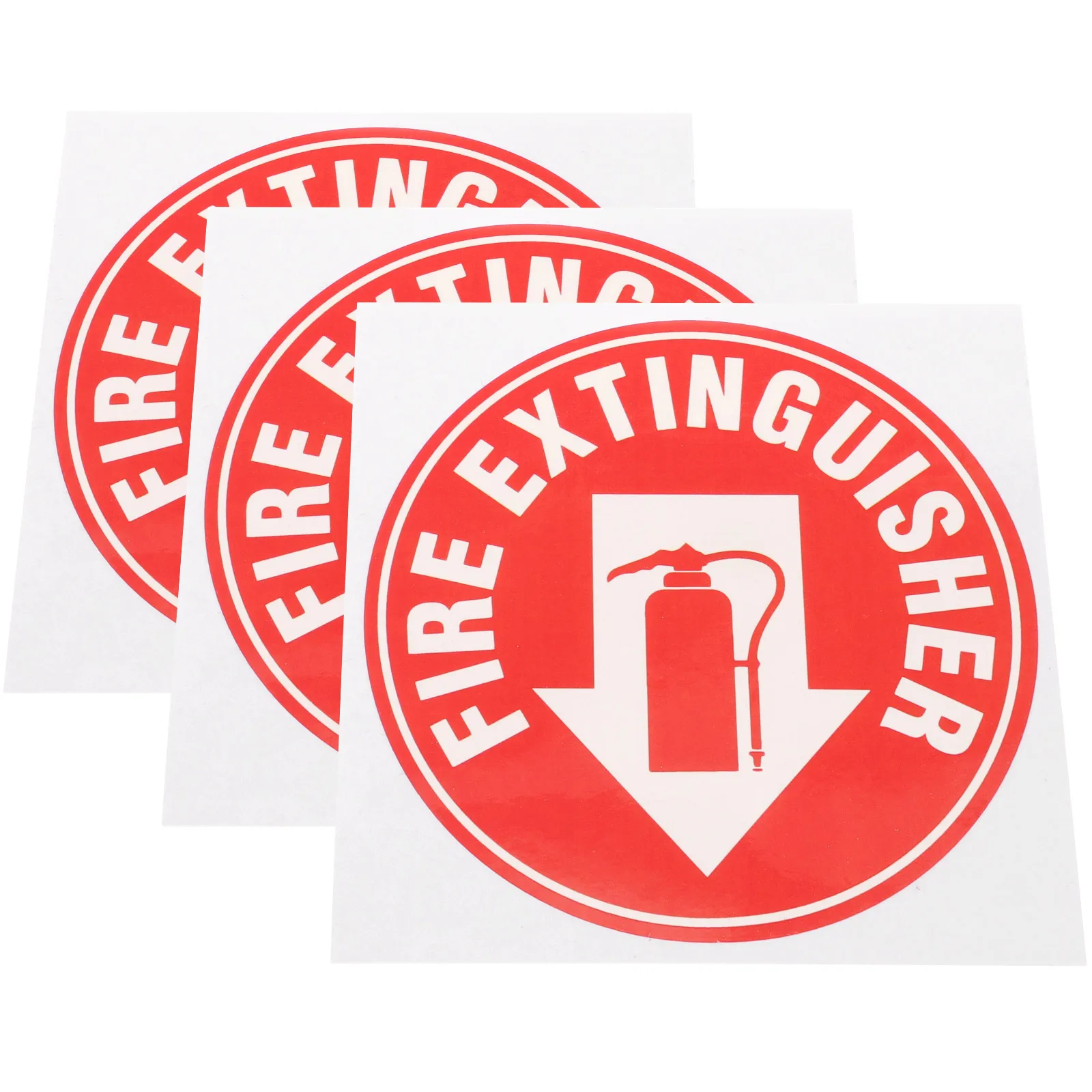 3 Pcs Fire Extinguisher Sticker 4 5 Inch Round Self Adhesive Waterproof Safety Sign Decal for Home Office